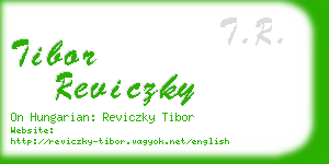 tibor reviczky business card